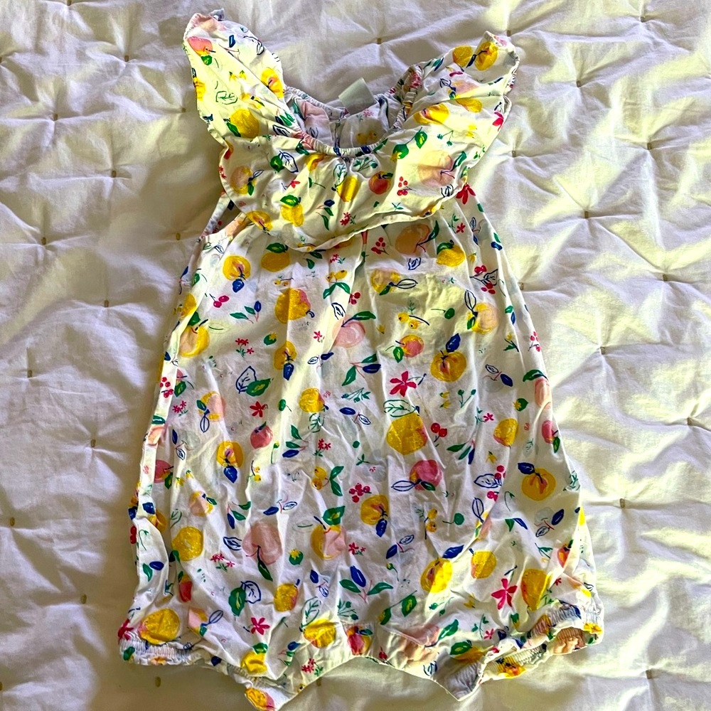 Petit Bateau fruit onesie romper